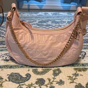 Juicy Couture Blush Shoulder Bag with Gold Chain